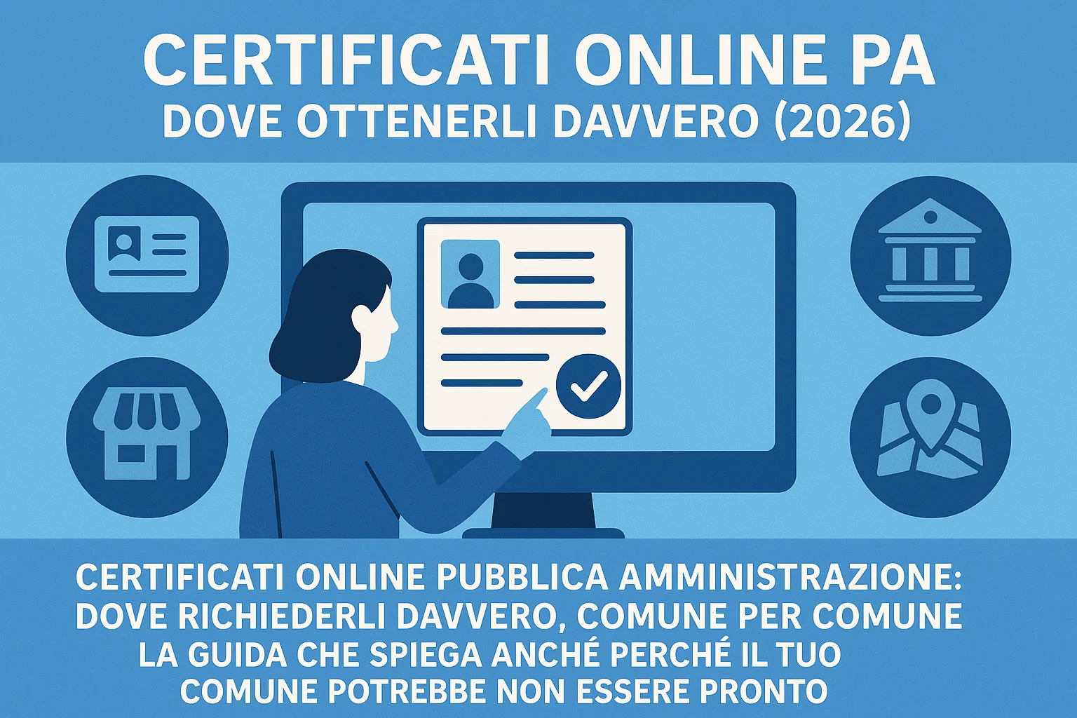 Certificati online pubblica amministrazione: dove richiederli davvero, comune per comune. La guida che spiega anche perché il tuo comune potrebbe non essere pronto.