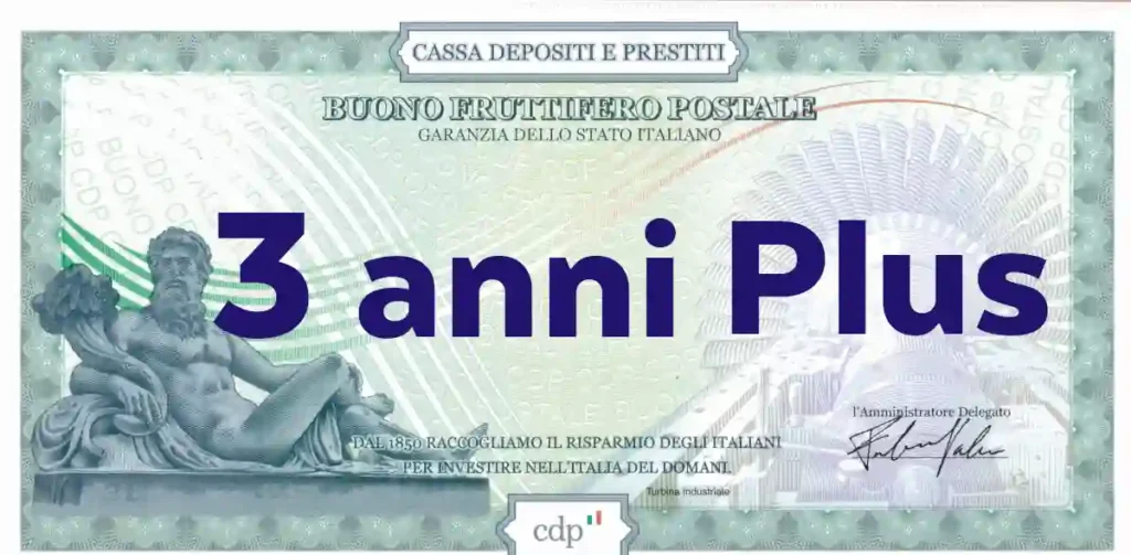 Buono Fruttifero Postale 3 Anni Plus