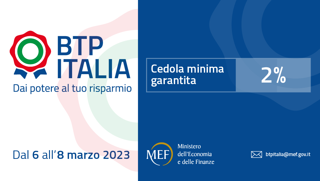 Btp Italia nuova emissione marzo 2023